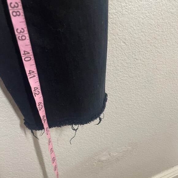 Jordan Craig Mens Theo 36/36 Frayed Hem Distressed Jeans Black Bootcut - Picture 9 of 10